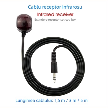 Extender receptor IR pentru set-top box, funcționare continuă, bandă Far infrared, transmisie broadband, viteză mare, senzor fotosensitiv