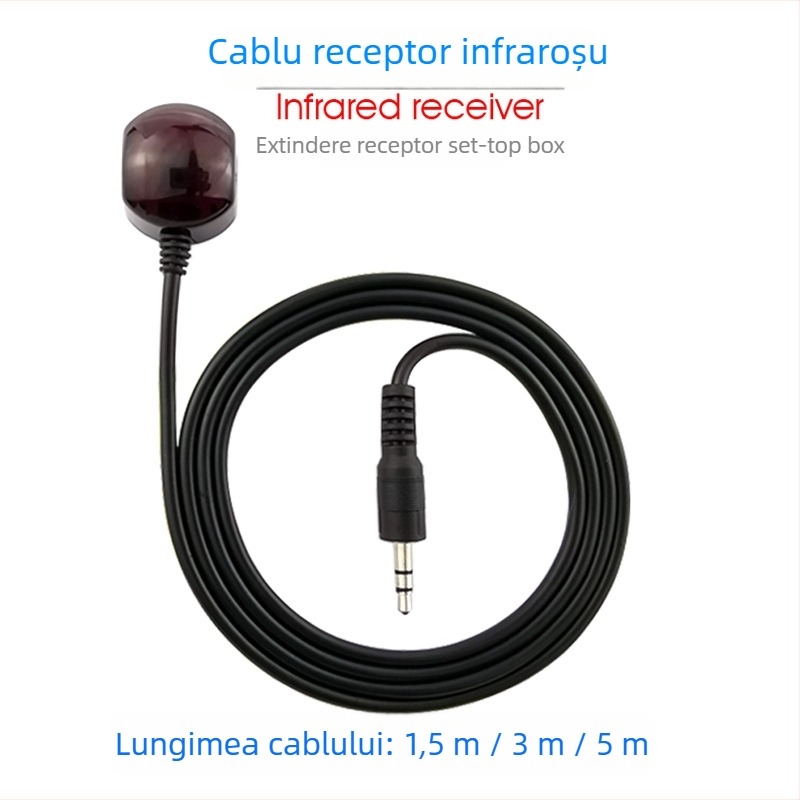 Extender receptor IR pentru set-top box, funcționare continuă, bandă Far infrared, transmisie broadband, viteză mare, senzor fotosensitiv