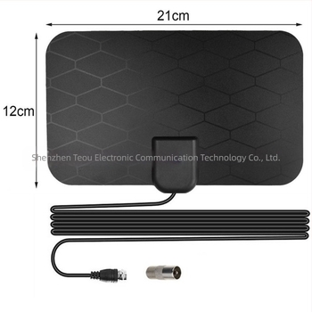 Antena TV digitală 4K cu câștig mare, grilă, utilizare în interior, conector EU, design plat HD