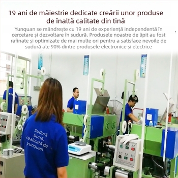 Sârmă de lipit cu plumb Sn63Pb37, flux de rosin, temperatură scăzută 183°C, temperatură de lucru 310±20°C
