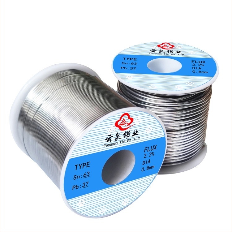 Sârmă de lipit cu plumb Sn63Pb37, flux de rosin, temperatură scăzută 183°C, temperatură de lucru 310±20°C