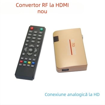 Convertor RF la HDMI analog, model RF2HDMI, rezoluție 1920x1080, sistem universal, conversie de semnal