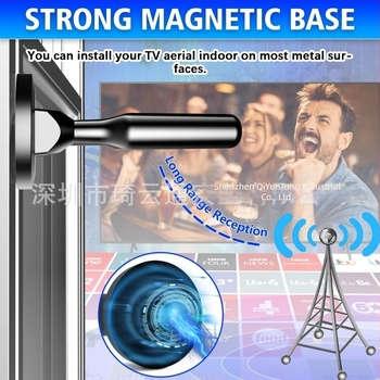 Antena HIDB pentru interior și exterior, 4K/1080P Digital TV, montaj cu ventuză, Xixi