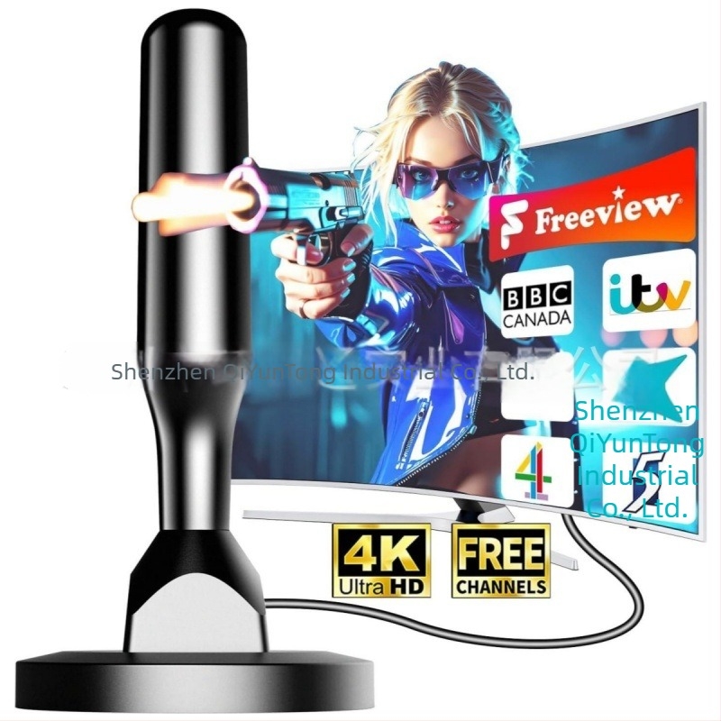 Antena HIDB pentru interior și exterior, 4K/1080P Digital TV, montaj cu ventuză, Xixi