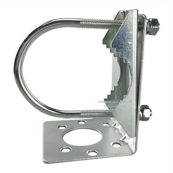 Clește pentru antenă cu perioadă logaritmică, suport fix în formă de L și inel în formă de U, unghi reglabil, câștig 12 dBi, 800–2700 MHz, impedanță 50 Ω, SWR ≤1.5, 50 V