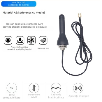 Antena wireless pentru dulap GSM/GPRS, cap de ciupercă, 800–2100 MHz, IP67, omnidirecțională, protecție împotriva furtului, compatibilă cu 5G