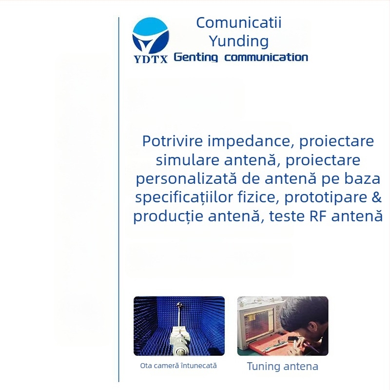 DZ002 antenă 2.4/5.8 GHz Wi‑Fi/Bluetooth – potrivire impedanță, debugging și simulare prototipă cu testare (personalizabilă), SWR ≤ 1.5