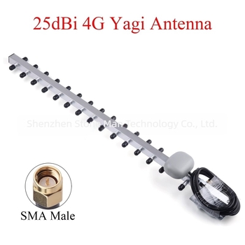 Antena Yagi cu conector SMA pentru exterior, direcțională (4G, 28 dBi, 50 Ω, SWR ≤ 2.5)
