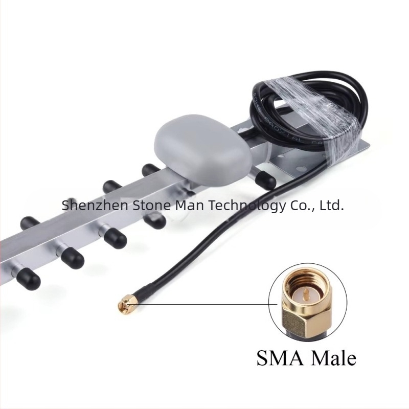 Antena Yagi cu conector SMA pentru exterior, direcțională (4G, 28 dBi, 50 Ω, SWR ≤ 2.5)