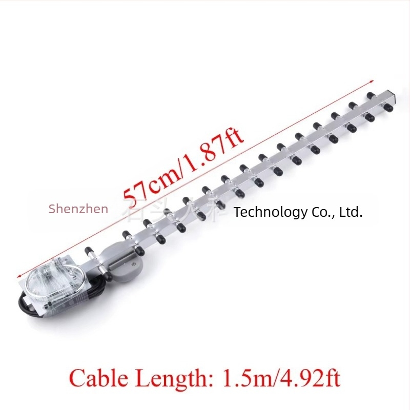 Antena Yagi cu conector SMA pentru exterior, direcțională (4G, 28 dBi, 50 Ω, SWR ≤ 2.5)