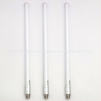 LoRa 868/915 MHz antenă omnidirecțională din fibră de sticlă, 50 Ω, SWR ≤ 1,5, câștig 3–12 dBi