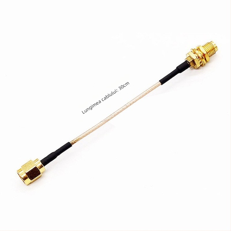 Cablu de extindere pentru antenă RG316, 0–6 GHz, conector SMA masculin la SMA feminin