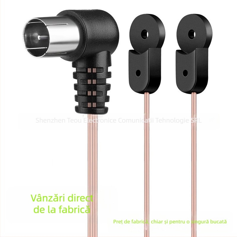 Antena FM de interior pentru radio, conector F-tip masculin THD, pentru Yamaha FM cu sensibilitate înaltă
