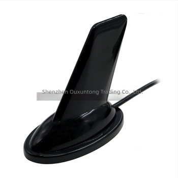Antena pentru walkie-talkie montată pe vehicul, design cu formă de aripă de rechin (136-174/400-480 MHz, câștig 3.5, impedanță 50 Ω, SWR ≤ 2)