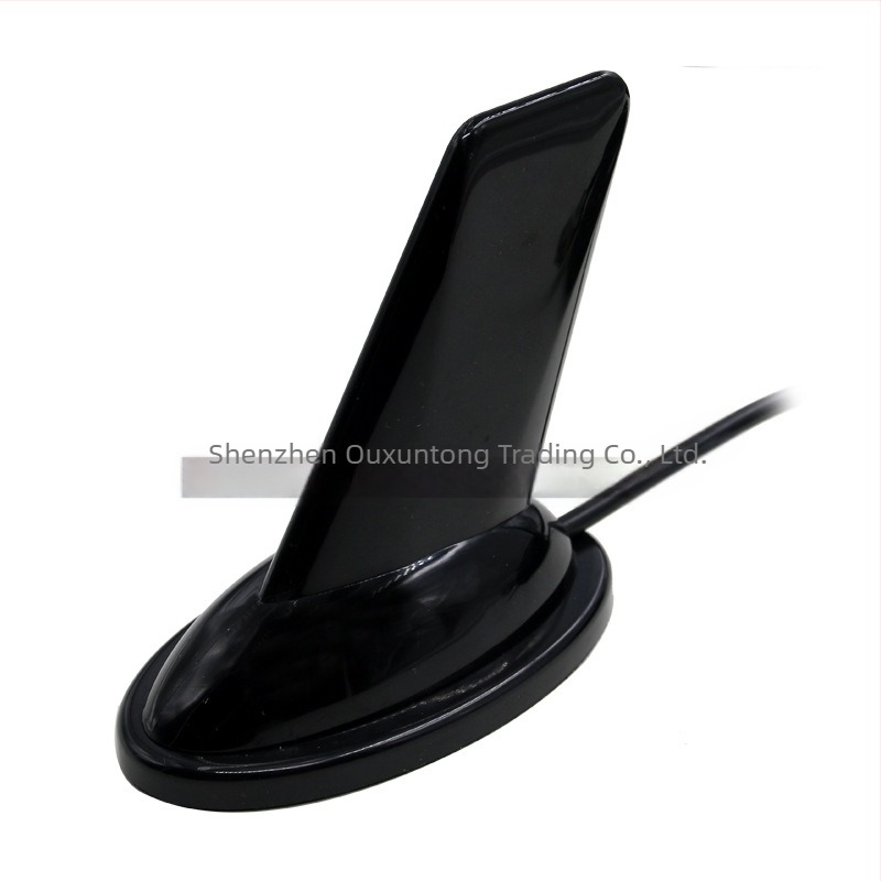 Antena pentru walkie-talkie montată pe vehicul, design cu formă de aripă de rechin (136-174/400-480 MHz, câștig 3.5, impedanță 50 Ω, SWR ≤ 2)
