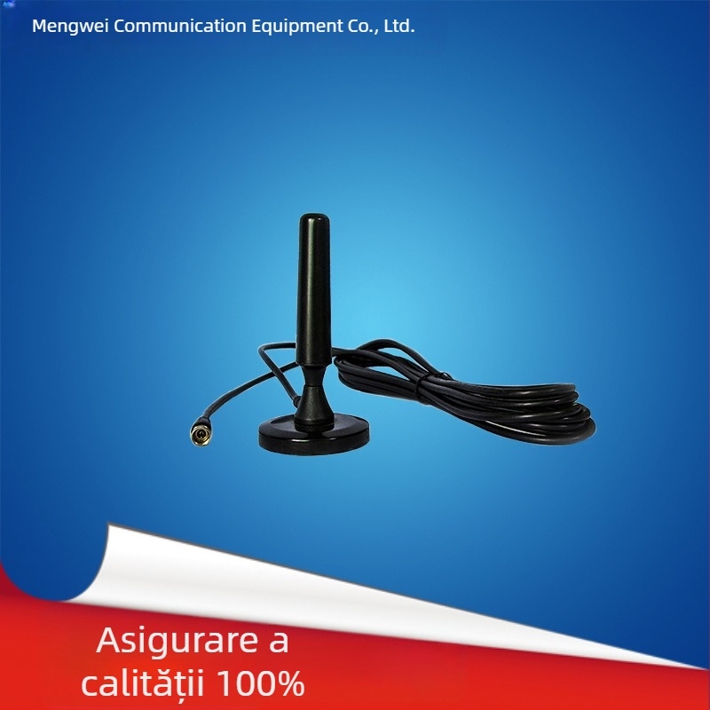 Antena auto WiFi/GSM cu montaj magnetic extern – DVB-05, SWR ≤ 2, rază de 12 m