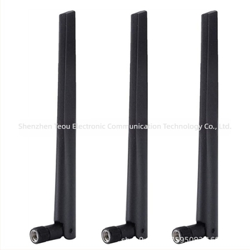 Antena pentru router WiFi, dual-band 2.4 GHz / 5.8 GHz, 5 dBi, conector SMA masculin, compatibil cu ASUS RT-AC68U/AC66U