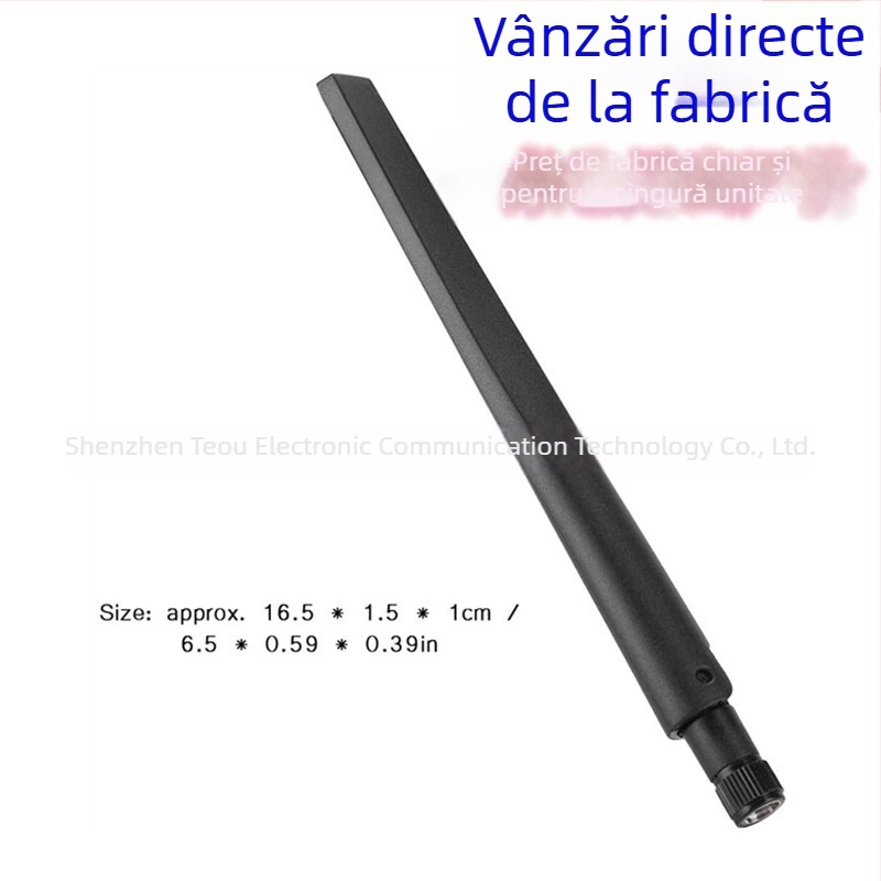 Antena pentru router WiFi, dual-band 2.4 GHz / 5.8 GHz, 5 dBi, conector SMA masculin, compatibil cu ASUS RT-AC68U/AC66U