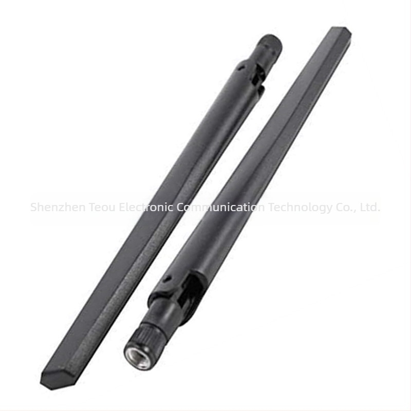 Antena pentru router WiFi, dual-band 2.4 GHz / 5.8 GHz, 5 dBi, conector SMA masculin, compatibil cu ASUS RT-AC68U/AC66U