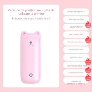 Dispozitiv GPS 5G pentru copii, elevi, vârstnici — precizie 2–10 m, baterie 5 zile, impermeabil, hartă HD