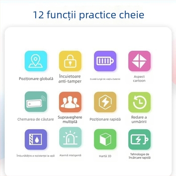 Dispozitiv GPS 5G pentru copii, elevi, vârstnici — precizie 2–10 m, baterie 5 zile, impermeabil, hartă HD