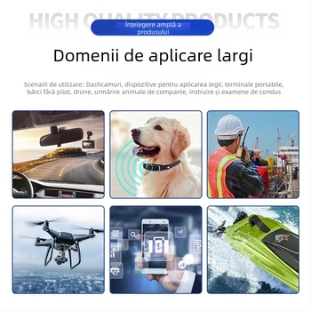 Locator pentru animale de companie K01-C, precizie GPS 5 m, IP68 rezistent la apă, alarme: vibrație, întrerupere alimentare, SOS, alertă mobilă, gard electronic