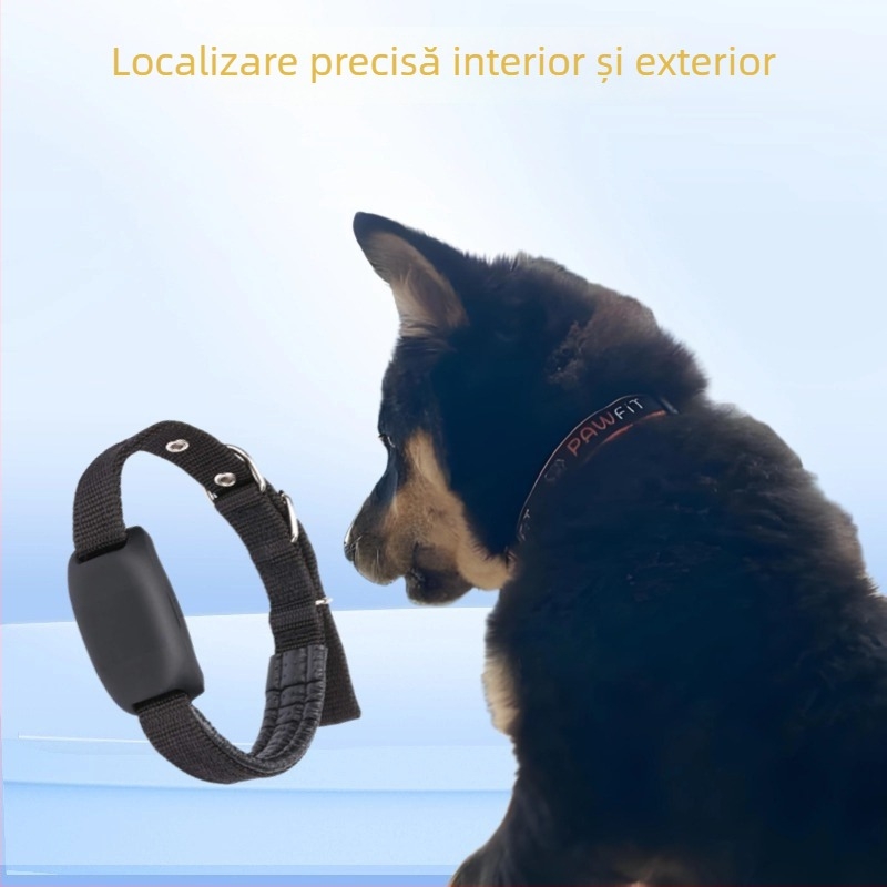 Locator pentru animale de companie K01-C, precizie GPS 5 m, IP68 rezistent la apă, alarme: vibrație, întrerupere alimentare, SOS, alertă mobilă, gard electronic
