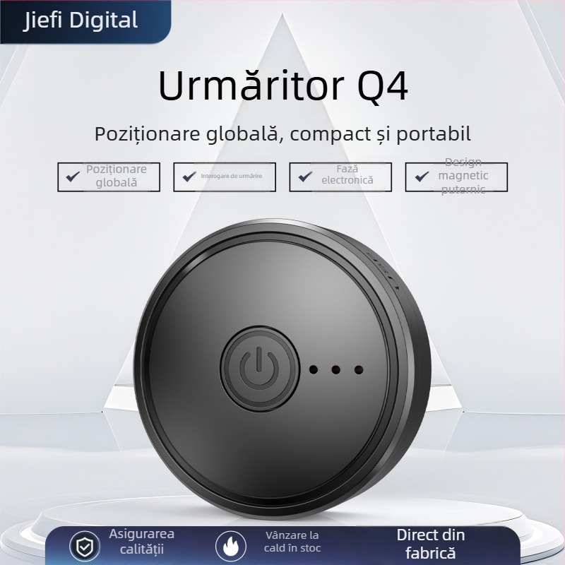 Tracker GPS personal cu Beidou și 4G, precizie de 5 m, alarme SOS, alarmă mobilă și geofence, fixare magnetică