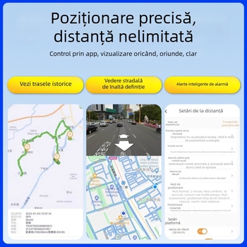 XY805 GPS tracker pentru vehicul electric - precizie de poziționare 5 m, moduri de alarmă: vibrare, alertă mobilă, geofence, depășire viteză; autonomie baterie 1466 h; dimensiuni 64×30×17 mm