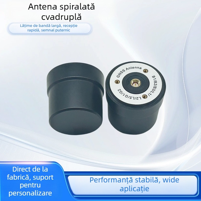 Antena spirală patrupolară RTK GNSS/GPS – câștig înalt, spectru de frecvențe complet, până la 2,0 dBi, pentru teste de conducere și instruire