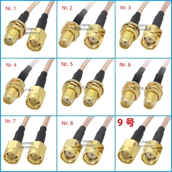 Cablu de extensie RF RG316 SMA masculin și feminin – pentru antene WiFi, GPS, carduri de rețea fără fir și routere