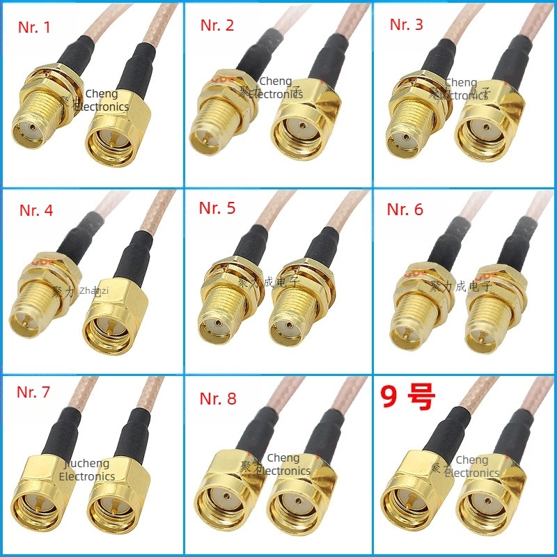 Cablu de extensie RF RG316 SMA masculin și feminin – pentru antene WiFi, GPS, carduri de rețea fără fir și routere