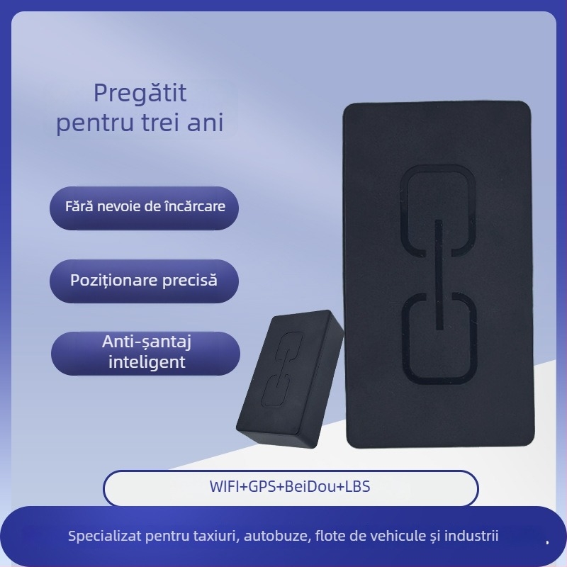 Tracker GPS pentru vehicule cu poziționare Beidou, precizie GPS 5–15 m, alarme mobile și geofence, hărți Gaode/Baidu, montaj magnetic