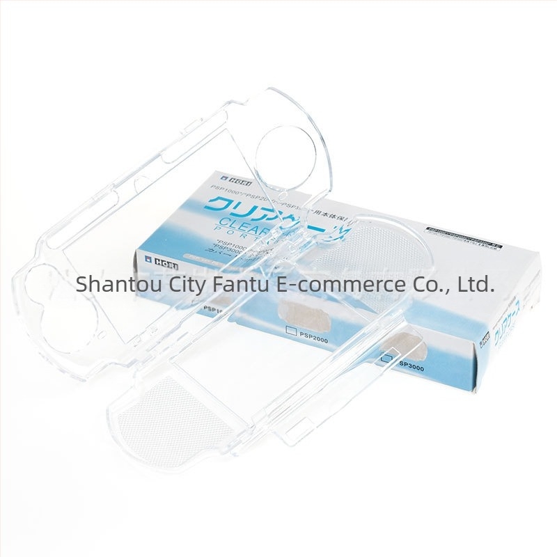 Carcasă Crystal Transparentă pentru PSP 2000/3000 (Plastic; Model PSP2000/PSP3000; Origine: Shenzhen; Ambalare: Cutie colorată)