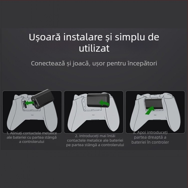Good Value Xbox Series Kit de încărcare a bateriei pentru controller Xbox Series, baterie de litiu, compatibil cu controllere Xbox Series