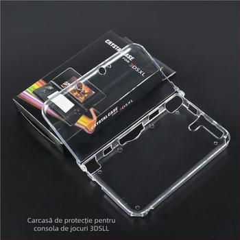Carcasă de protecție 3DS LL – Carcasă PC transparentă, Turnare prin injecție, Compatibilă cu 3DS LL, Greutate 0.08