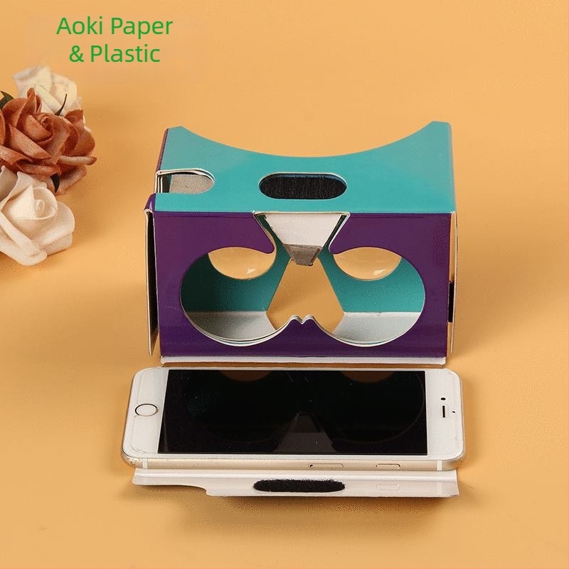 Ochelari VR carton 3D, afișaj de 6,6 inci, intrare NTSC, headset VR purtabil