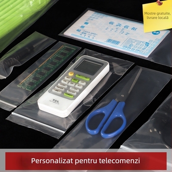 Pungi transparente groase cu închidere etanșă pentru telecomenzi, ochelari și telefoane