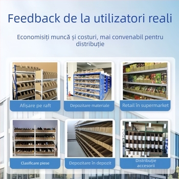 Cutie de depozitare personalizabilă pentru rafturi de depozitare și sortarea produselor