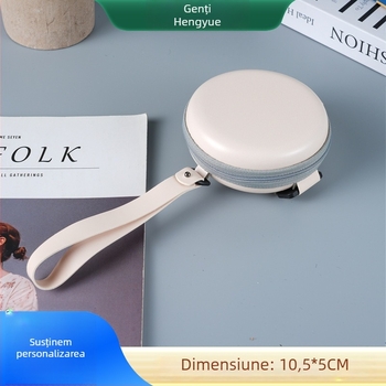 SR-28 husă pliabilă pentru ochelari, EVA circulară, depozitare portabilă, suprafață gravată, încărcare 5 kg, personalizabil