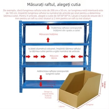 Cutie de raft KK, cu cinci straturi, extrem de rigidă, deschidere înclinată pentru depozitare