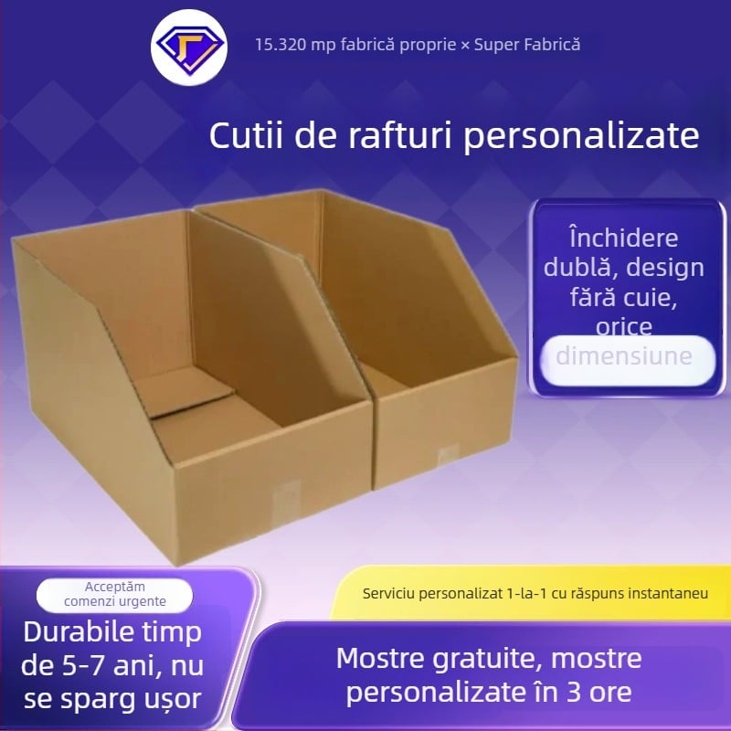 Cutie de raft KK, cu cinci straturi, extrem de rigidă, deschidere înclinată pentru depozitare