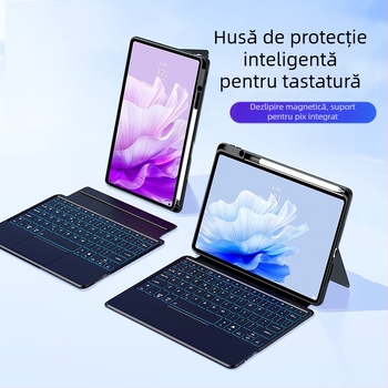 Tastatură Bluetooth fără fir cu design magnetic divizat pentru tabletă Huawei MatePad, ergonomic, 670 g