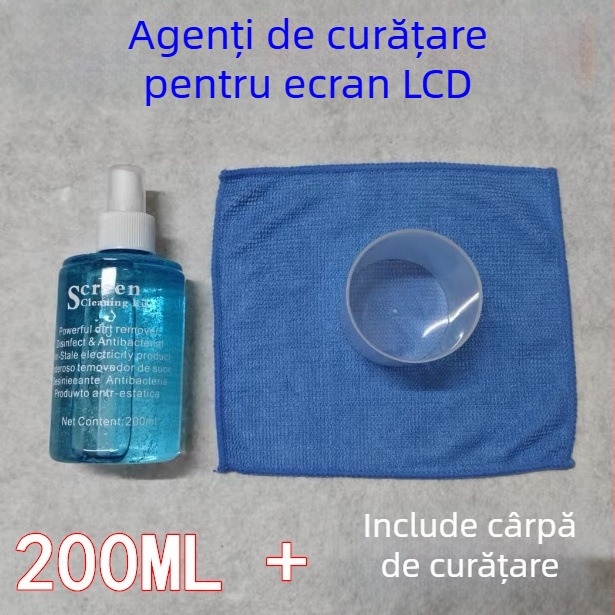 Gel de curățare pentru ecrane LCD — 200 ml, potrivit pentru laptop, telefon mobil, calculator și cameră digitală