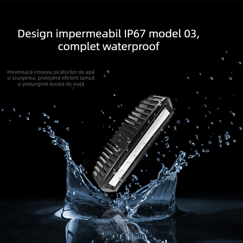 Lampa de avertizare pentru stivuitor, 13W, 10-80V, 2800 lm, aliaj de aluminiu, modele R03/B03