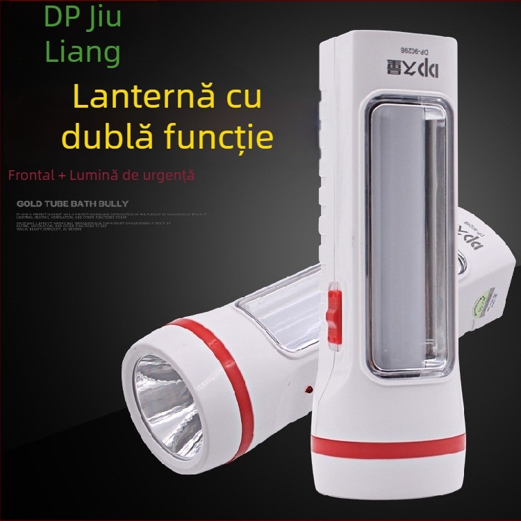 Lampă LED reîncărcabilă, lanternă multifuncțională pentru urgențe și reparații auto, baterie 800 mAh, 0.4W + 1.2W, rază până la 200 m