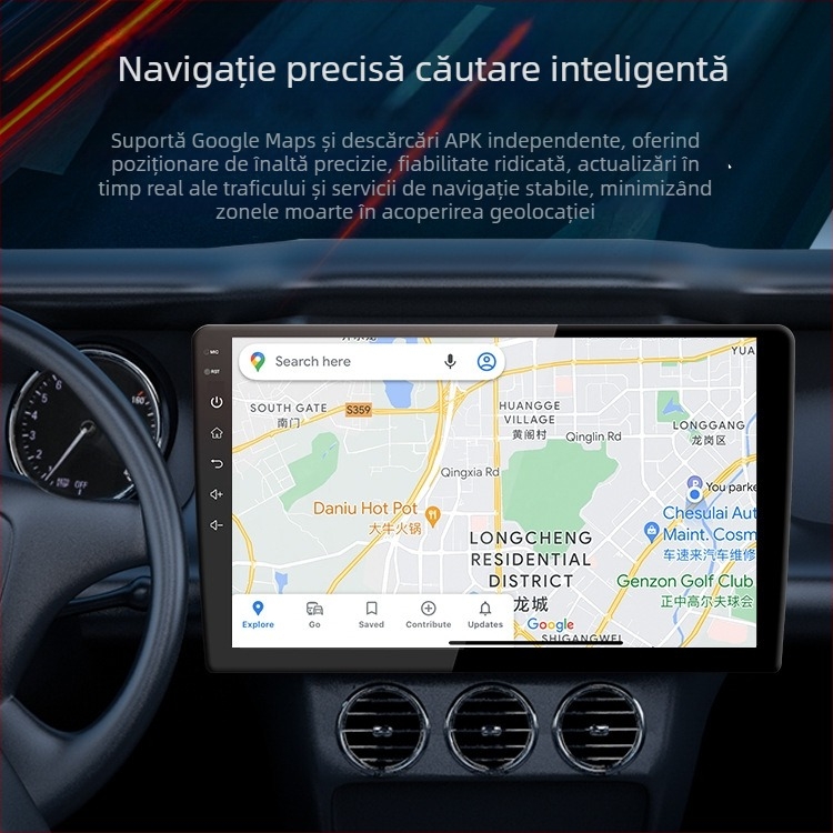 Sistem Android pentru navigație auto cu afișaj TFT de 7–10 inch, alimentare 12V, 4x55W, compatibil universal
