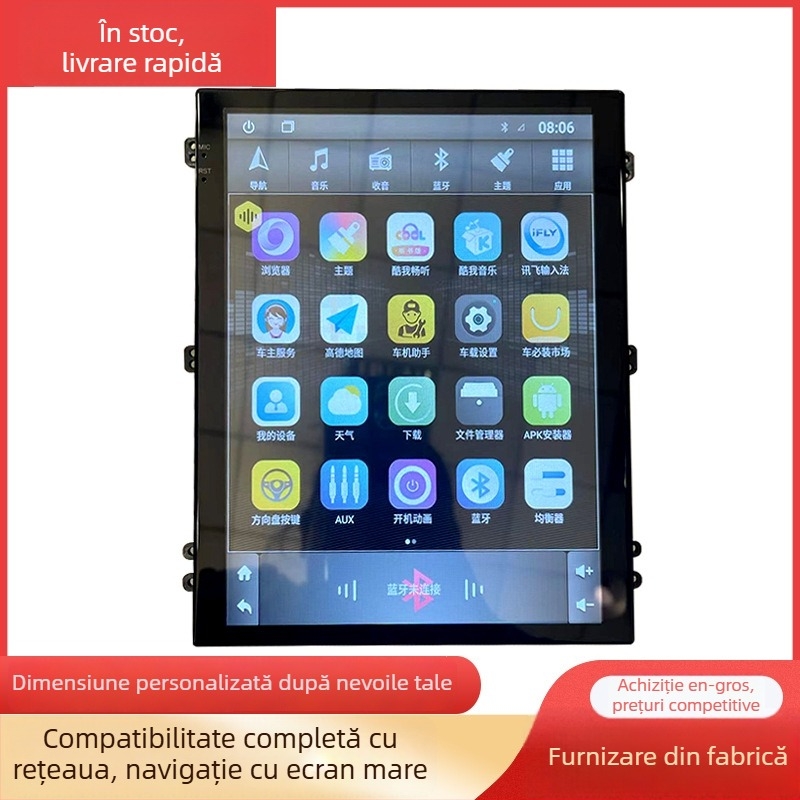 Navigator auto cu CarPlay și Android, ecran IPS, conectivitate 4G, compatibil universal, ani de model 2004–2022
