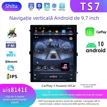 Sistem Android de navigație pentru mașină, cadru integrat, toate într-unul: navigație GPS, cameră pentru mers înapoi, DSP audio, CarPlay