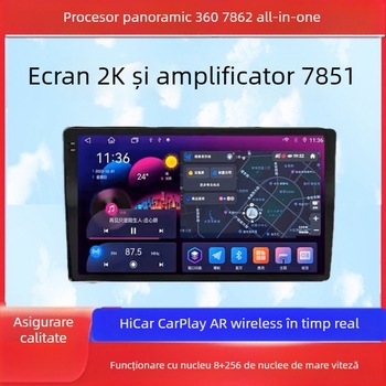 Unitate head Android pentru mașină cu Android 13, ecran IPS, 50W, alimentare 12V, brand Luu